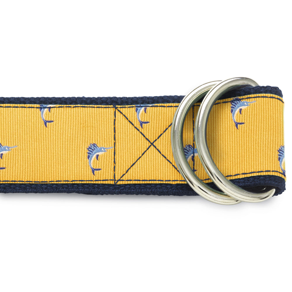 Blue Marlin Gold D-Ring Belts