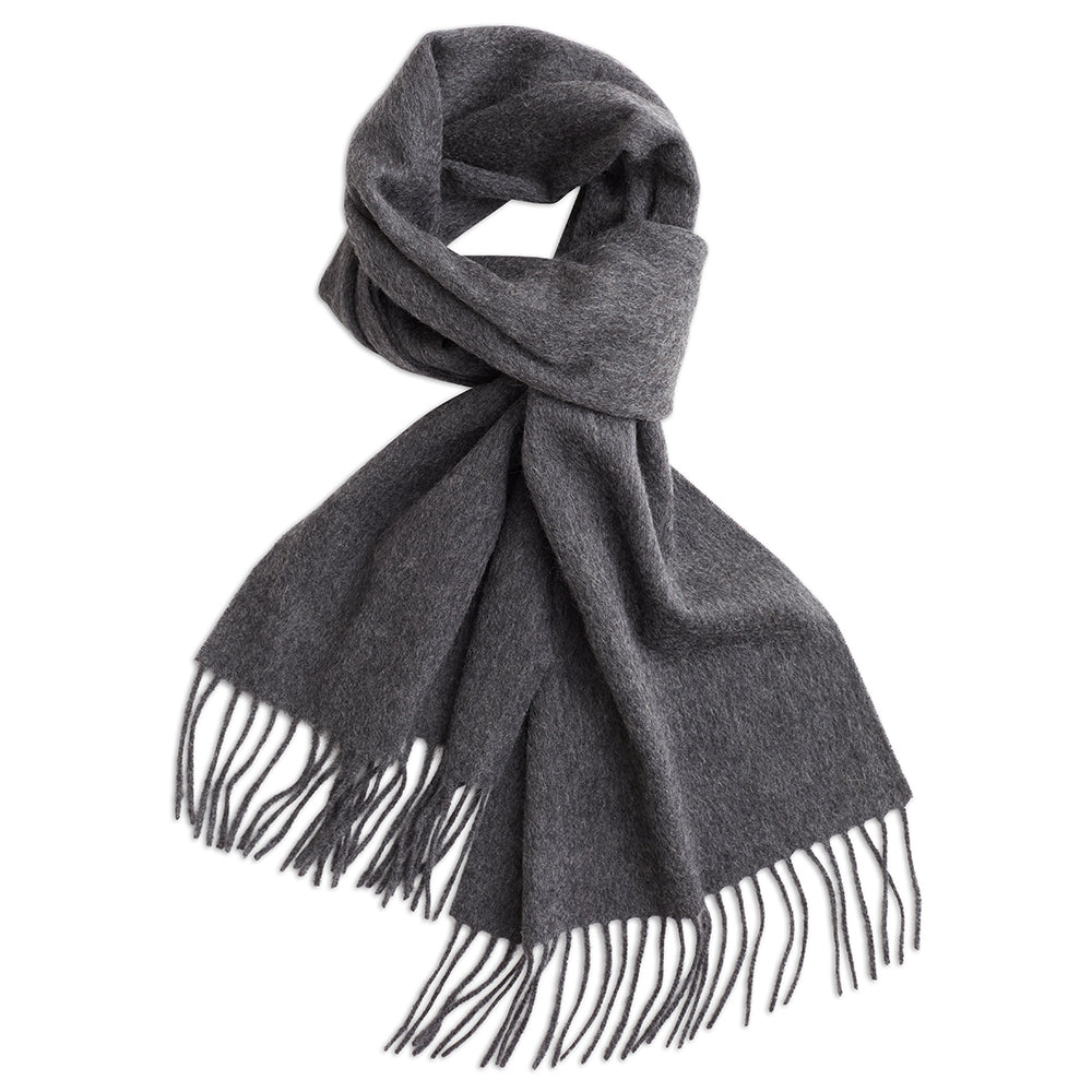 Charcoal Grey Cashmere Scarf