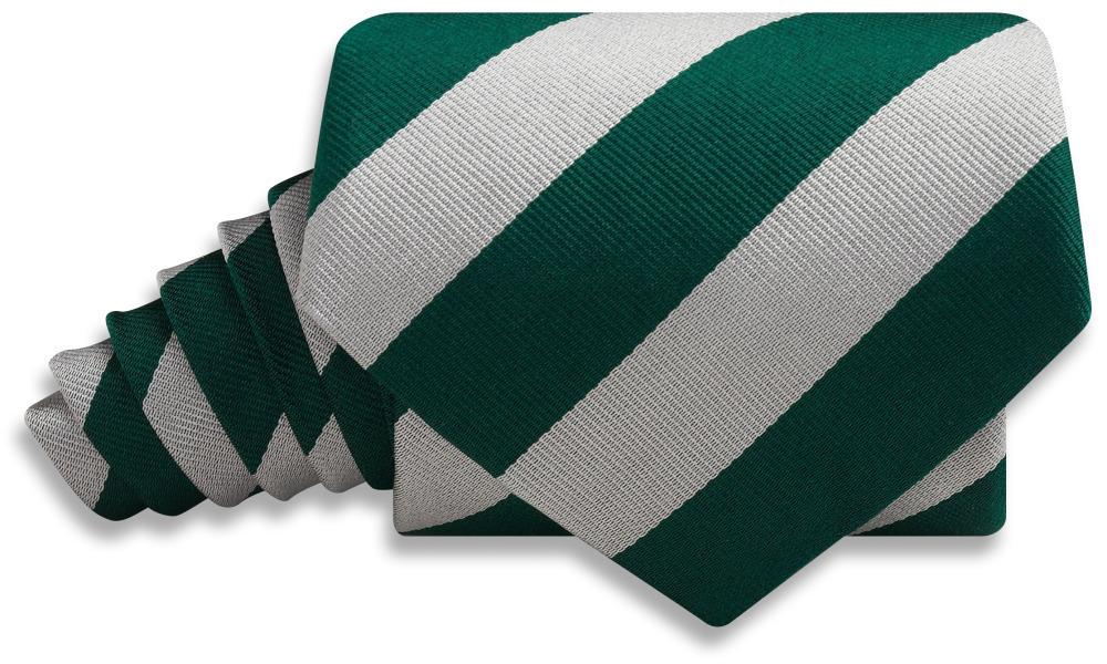 Collegiate Green And Silver - Neckties