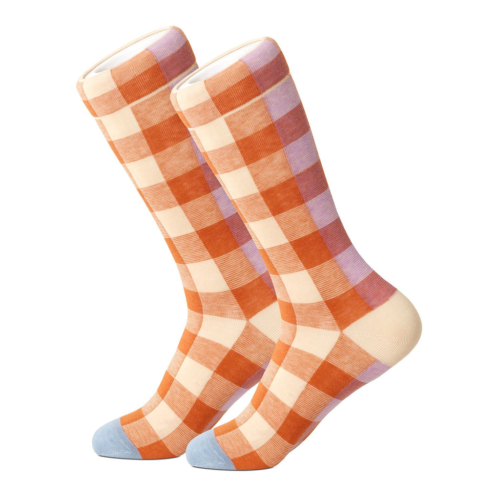 Checkley Orange Women's Socks