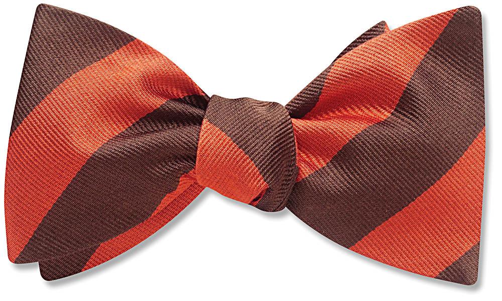 Collegiate Orange And Brown - bow ties