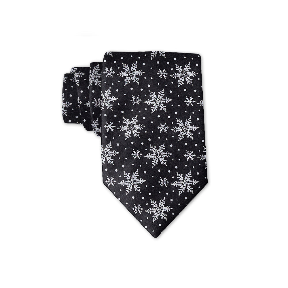 Crystalline Black Kids' Neckties