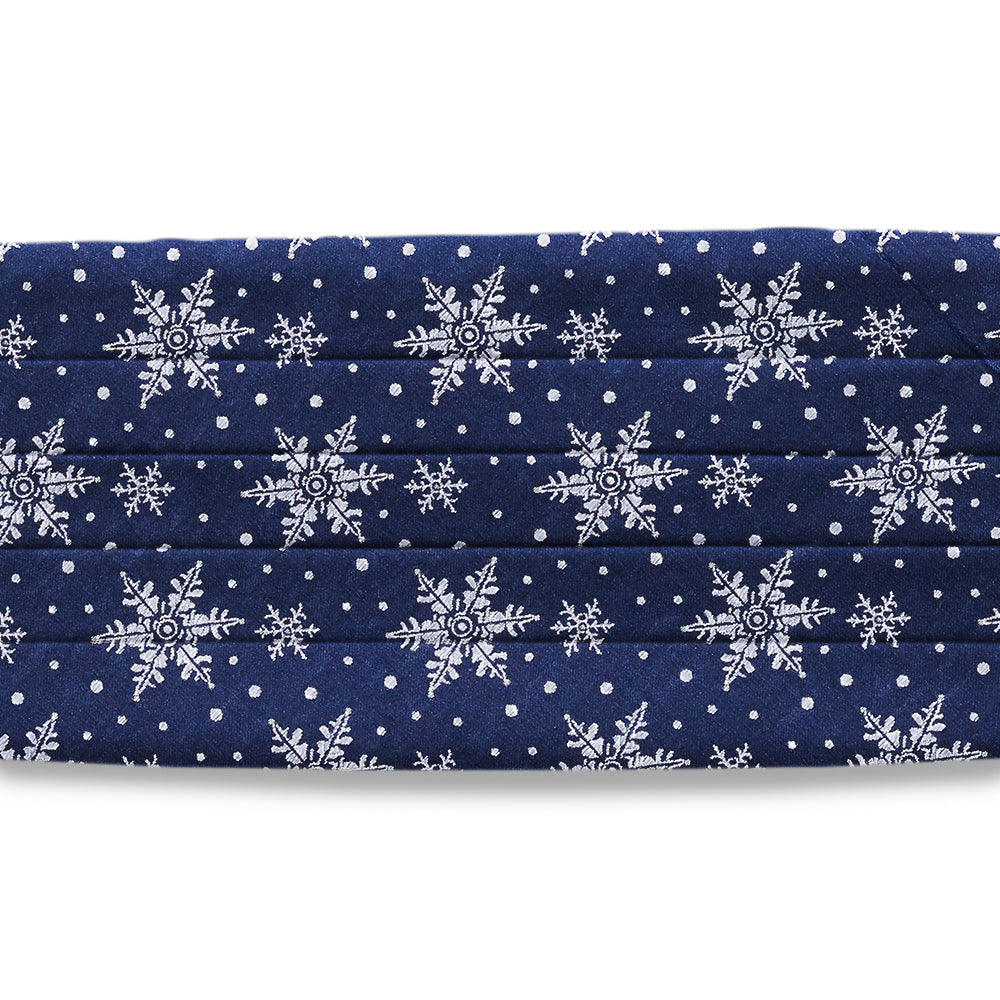 Crystalline Navy Cummerbunds