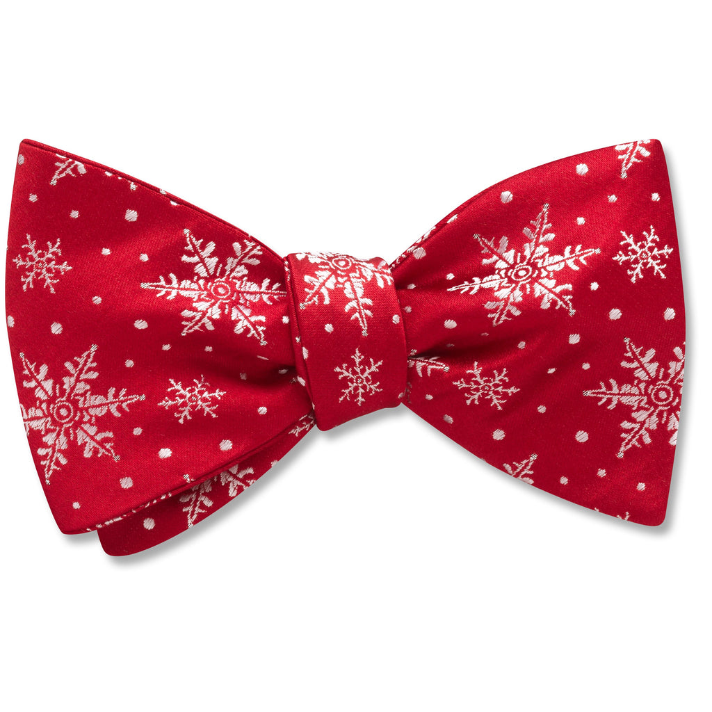 Crystalline Red bow ties