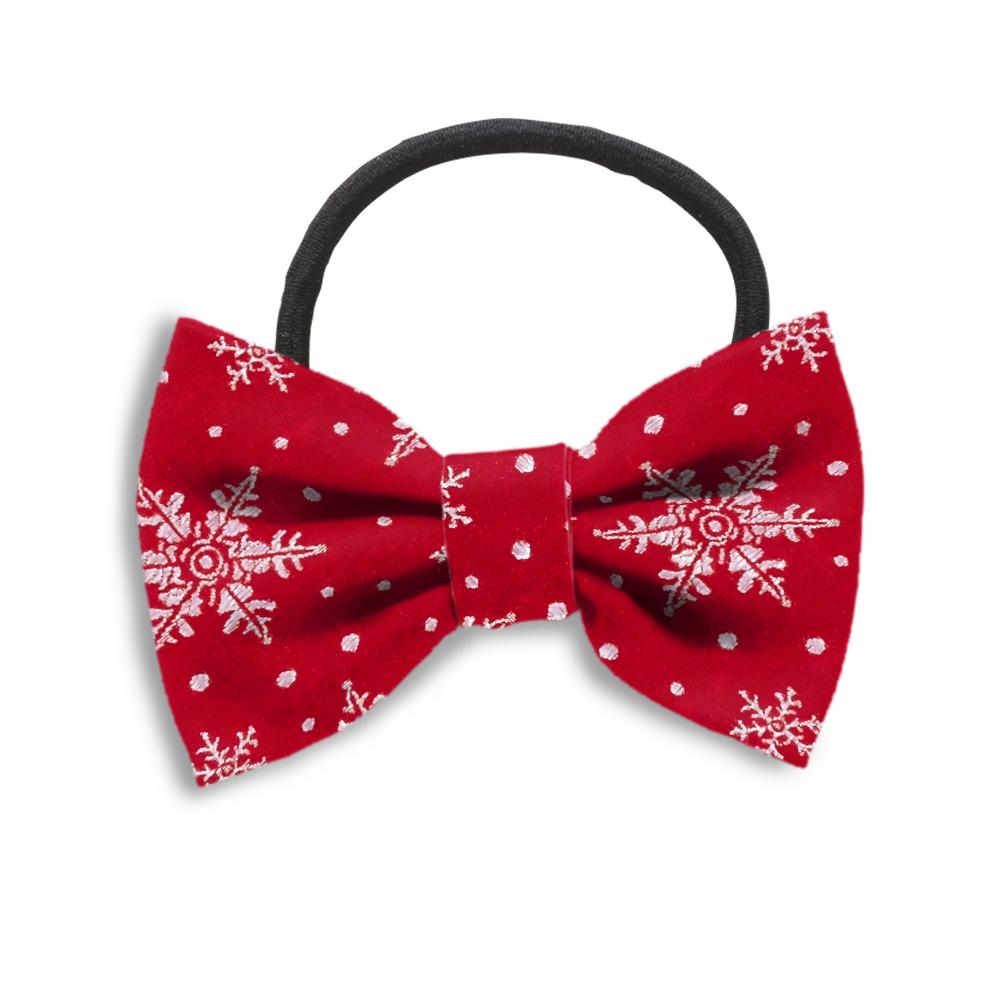 Crystalline Red Hair Bows