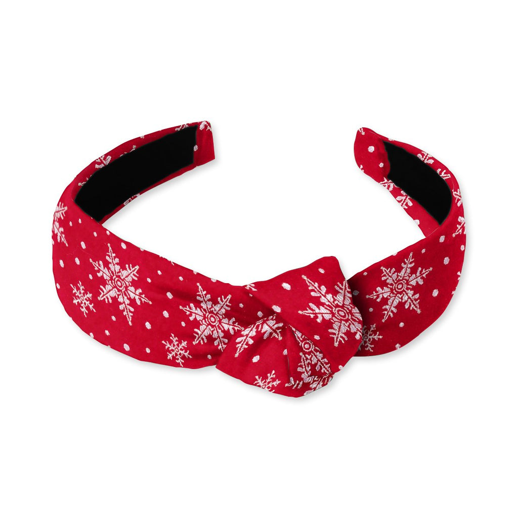 Crystalline Red Knotted Headband