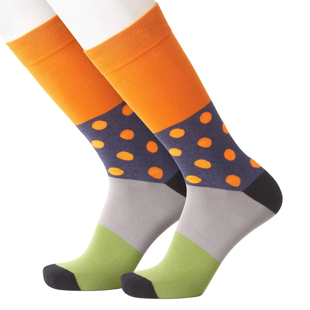 Dabney Orange Men's Socks