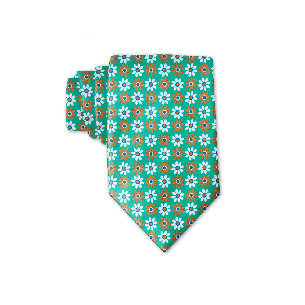 Daisy Pop Teal Kids' Neckties