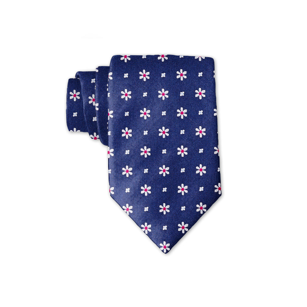 Daisy Springs Navy - Kids' Neckties