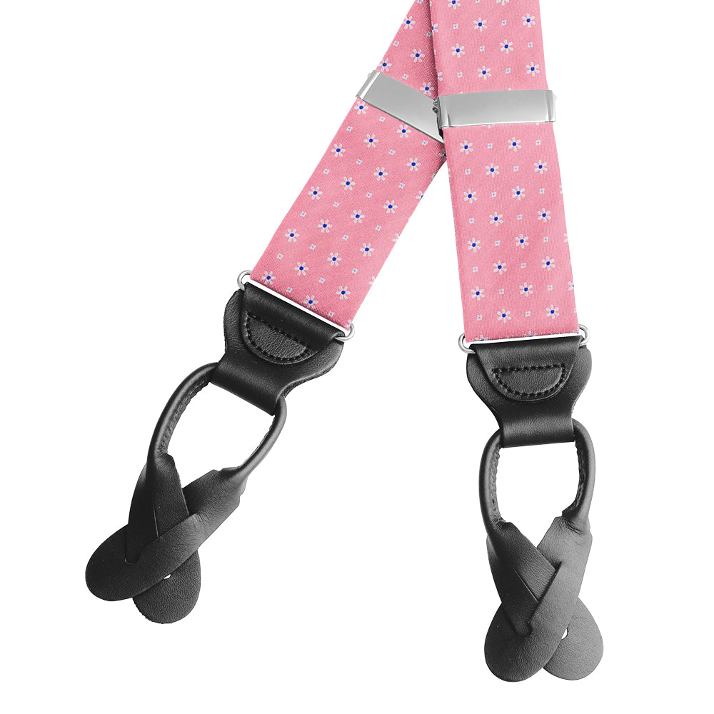 Daisy Springs Pink - Braces/Suspenders