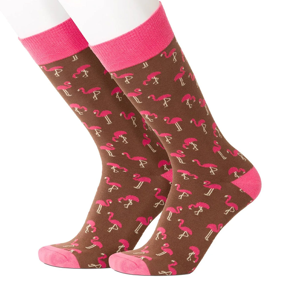 Flamingo Pink Men’s Socks