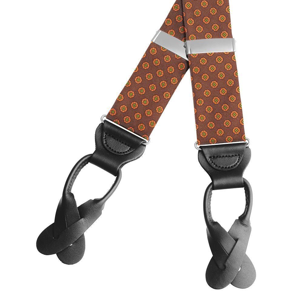 Fiore Brown Braces/Suspenders