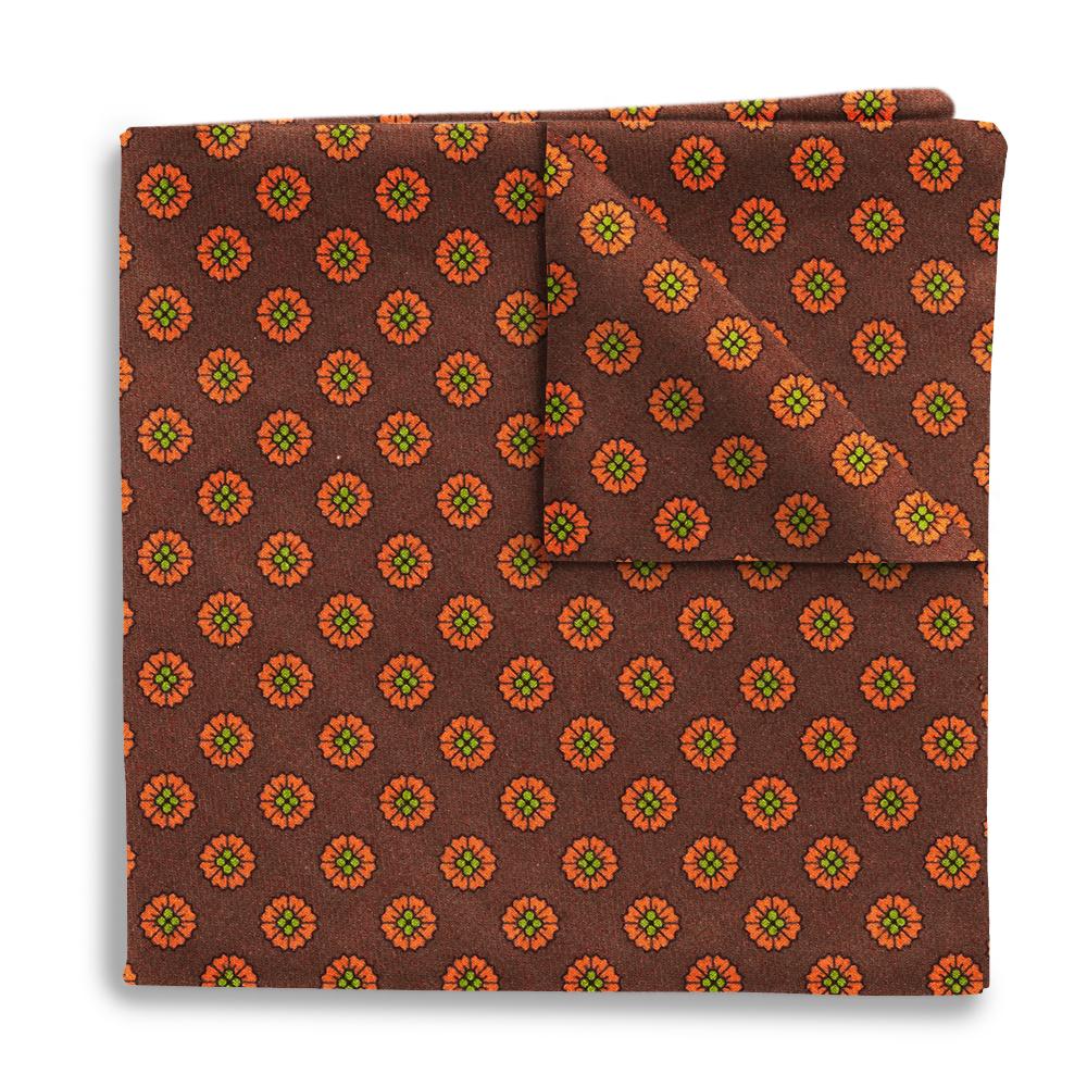 Fiore Brown Pocket Squares