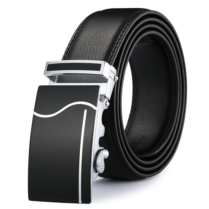 Fuller Black Leather Belt