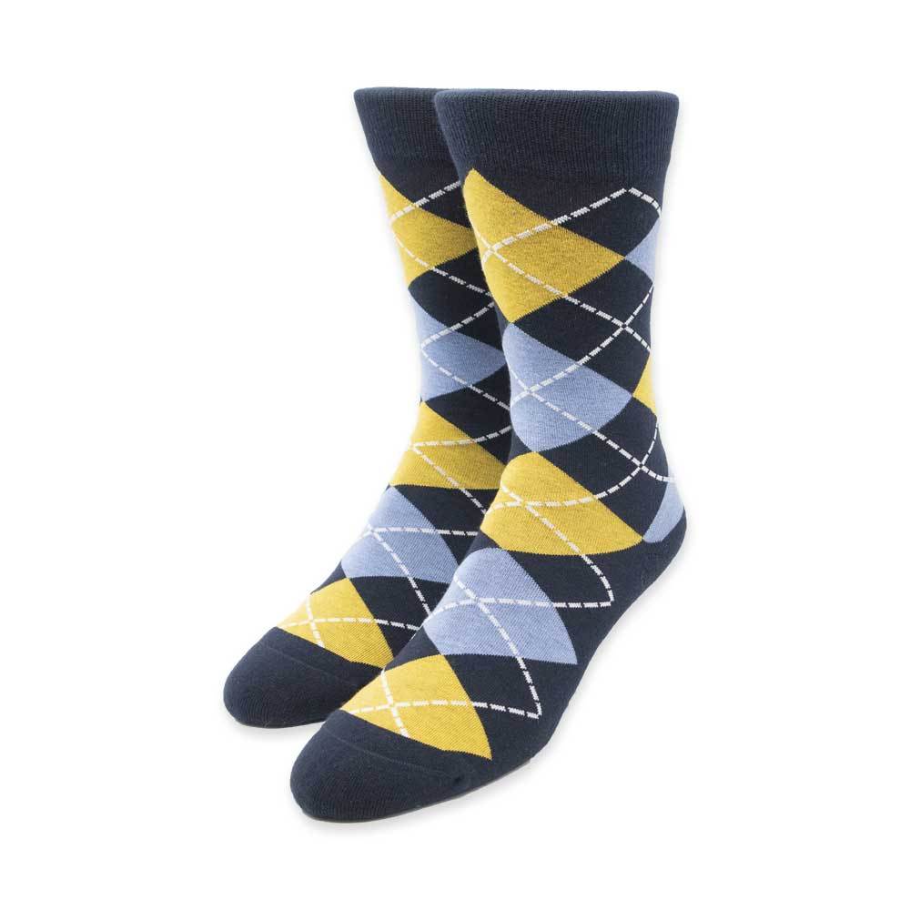 Gold Argyle Socks