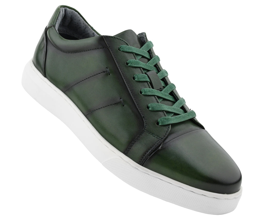 Grass Green Leather Sneaker