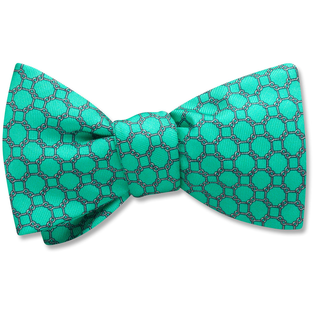 Hedron Mint bow ties