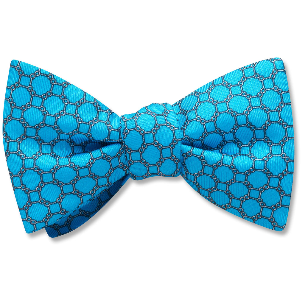 Hedron Turquoise bow ties
