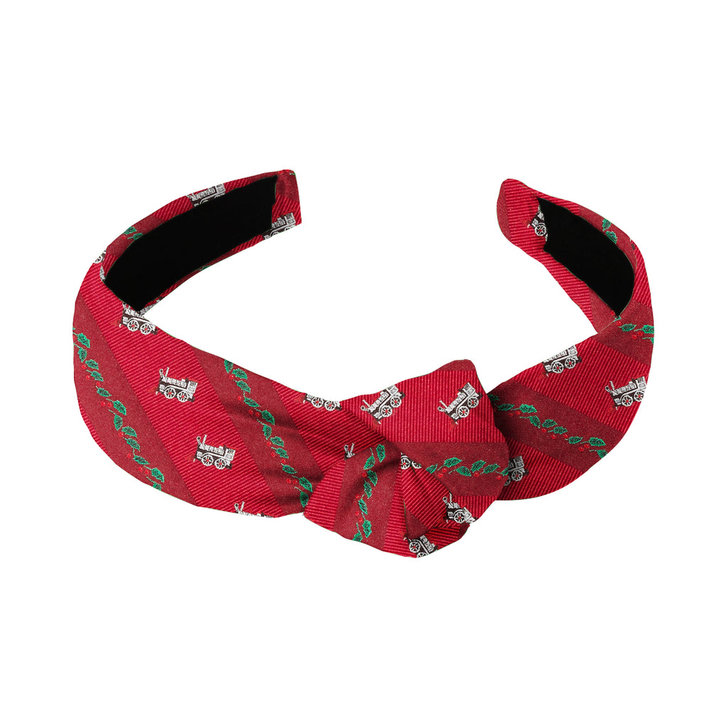 Holly Station Red - Knotted Headband