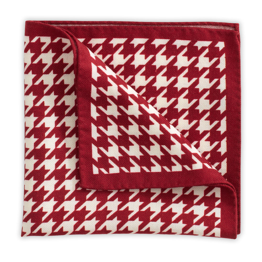 Griffon Red Pocket Square