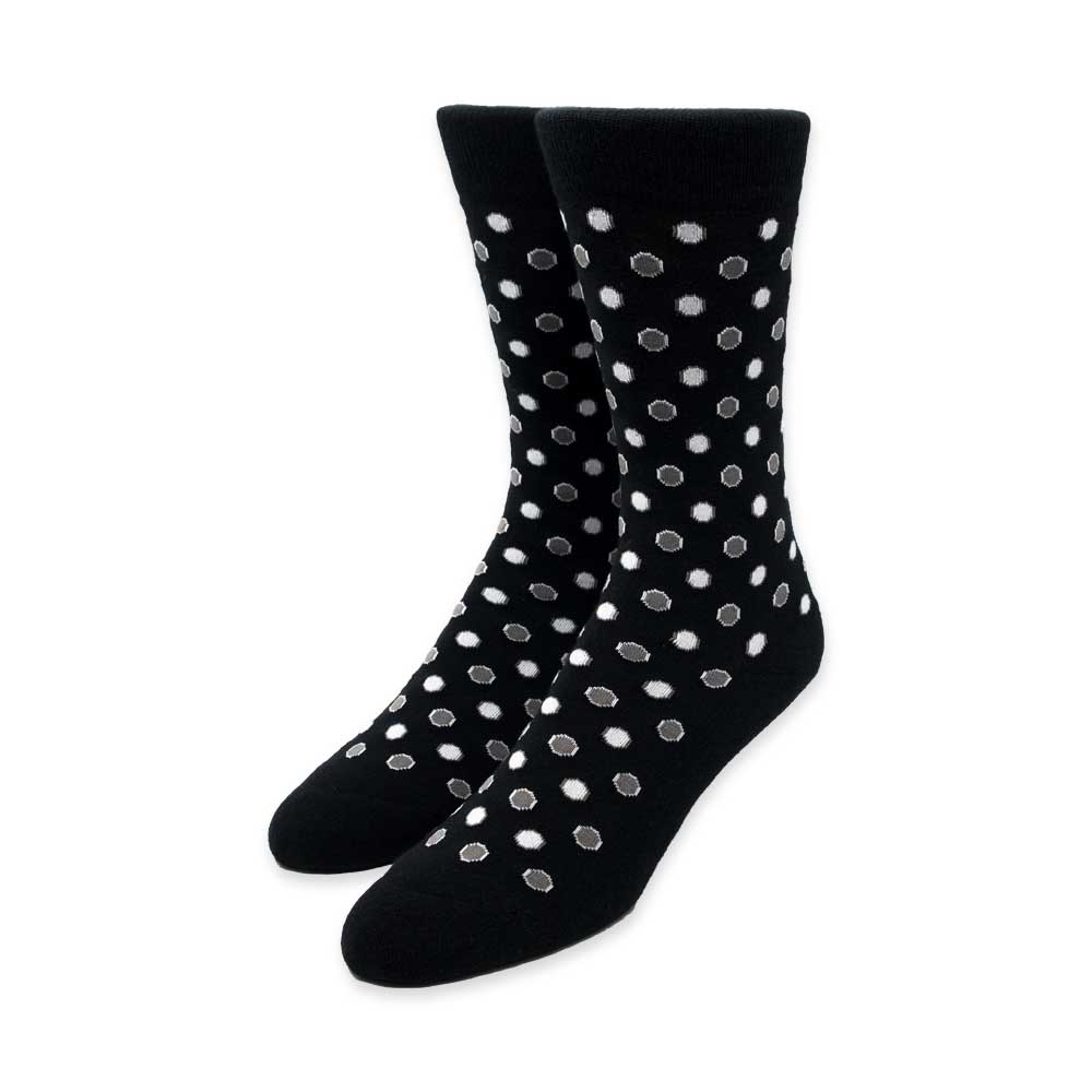 Black Octagons Men's Socks