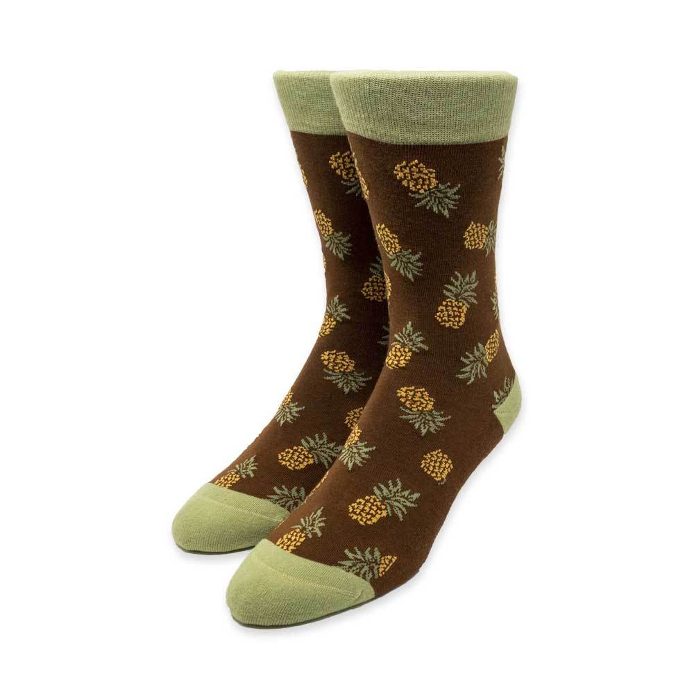 Pineapple Brown Socks