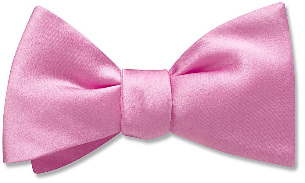 Pink Charmeuse - bow ties