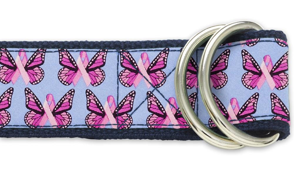 Papillon Pink - D-Ring Belts