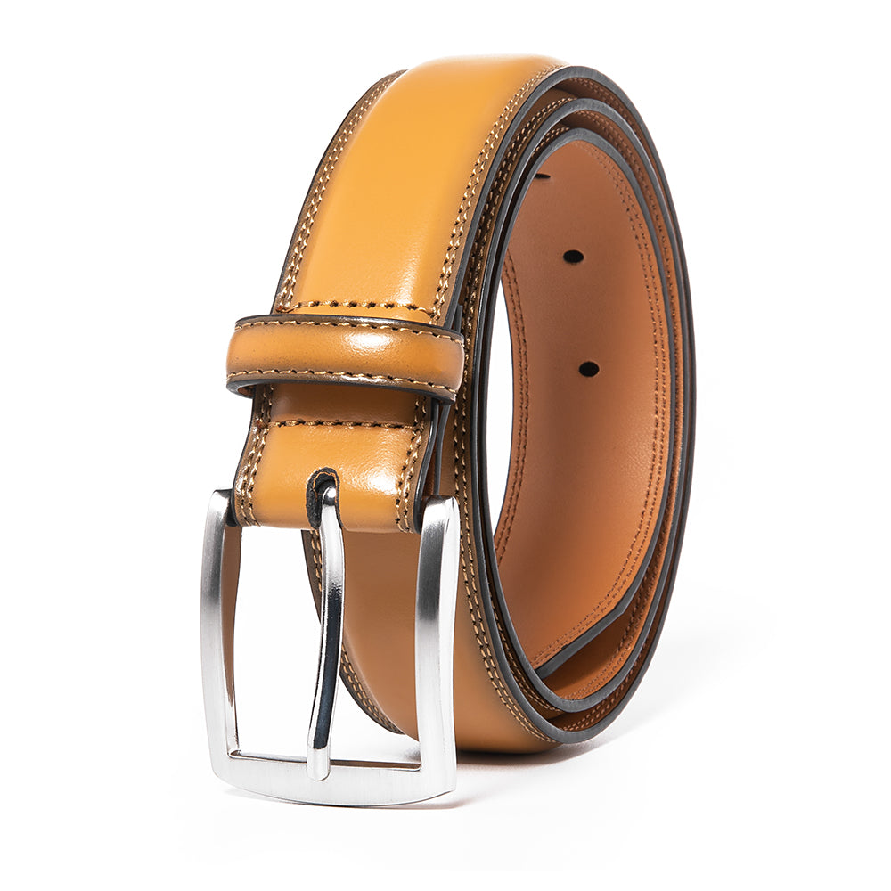 Premium Leather Belt - Caramel