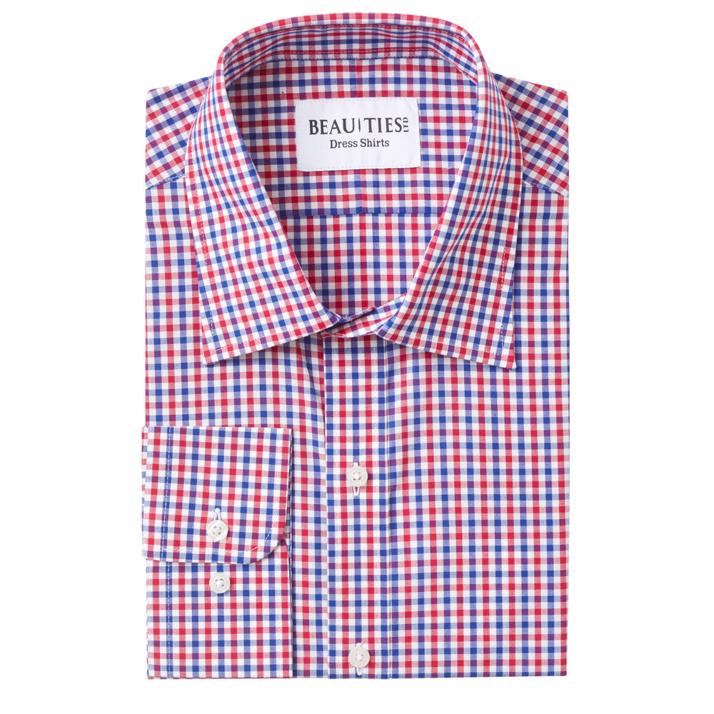 Red Blue Gingham Dress Shirt – Beau Ties of Vermont