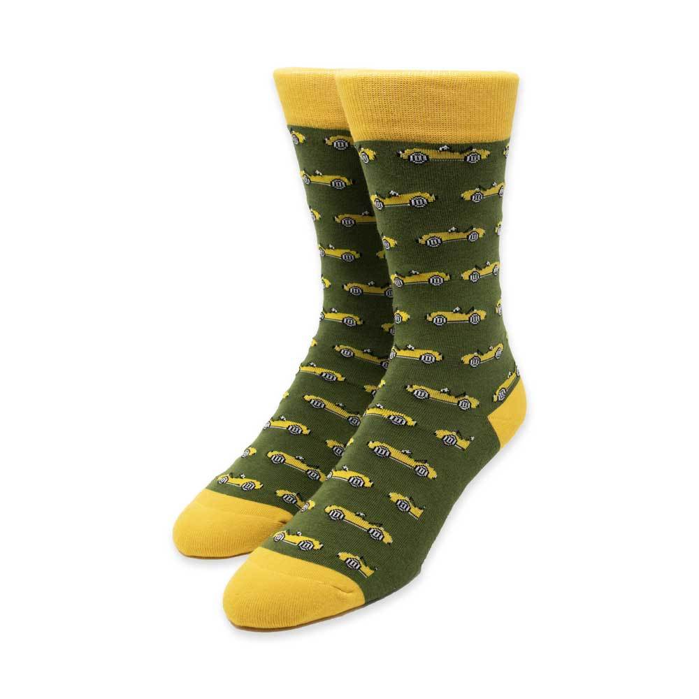 Sports Car Green Socks