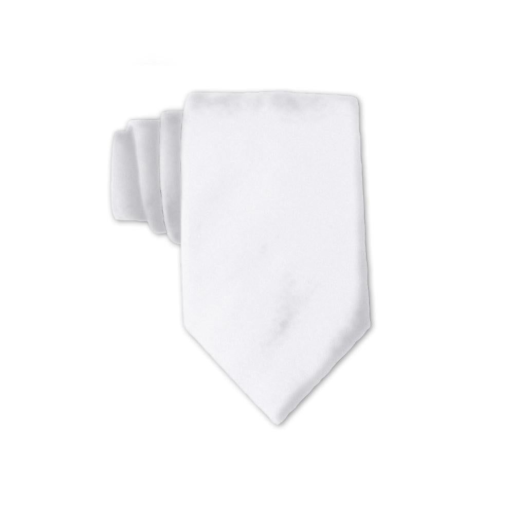 White Charmeuse - Kids' Neckties