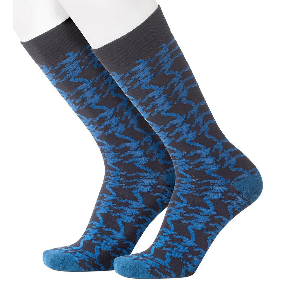 Wiresome Blue Men’s Socks